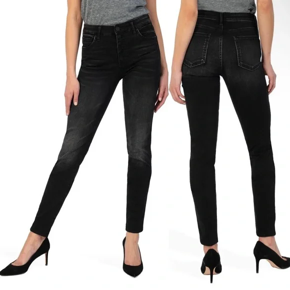 KUT FROM THE KLOTH mia fab an button fly high waist skinny jeans - Picture 1 of 2
